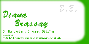 diana brassay business card